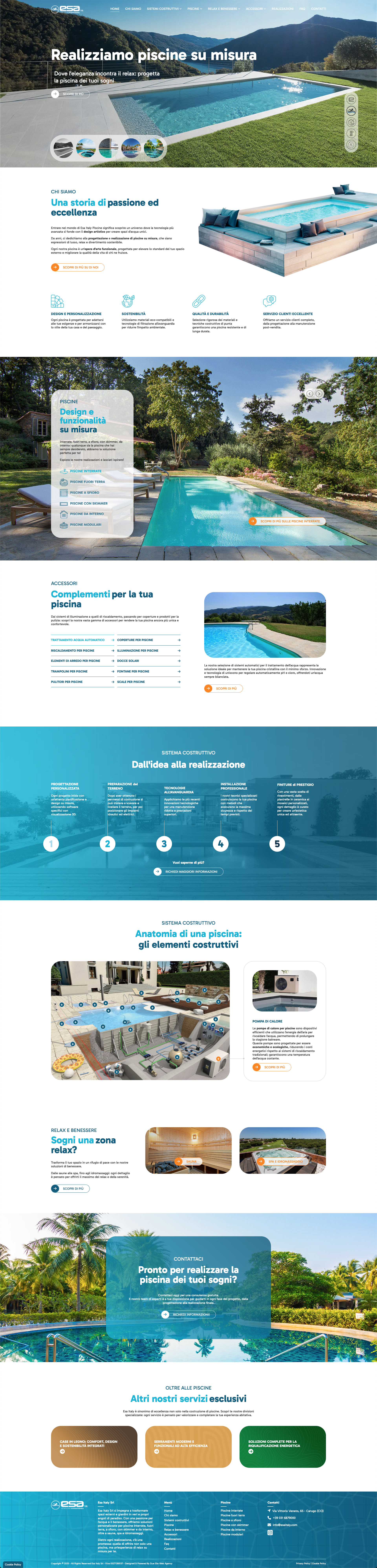 Sito in Scrolling - Esa Italy Piscine