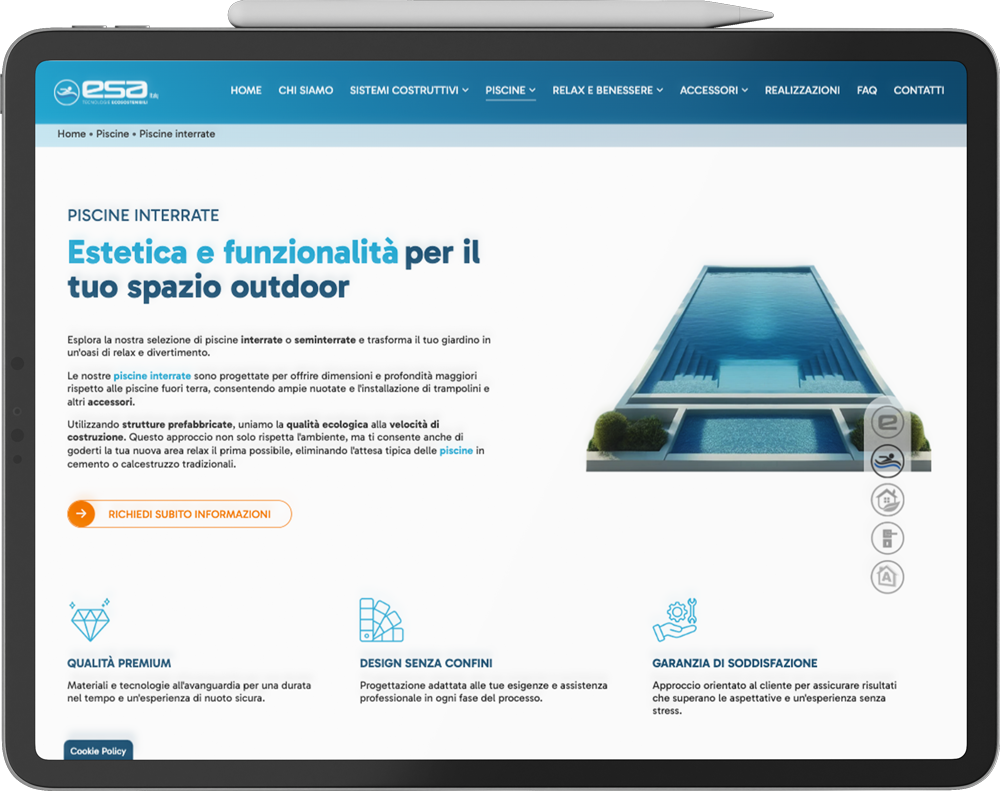 Caso Studio: Esa Italy Piscine - Due Ele Communication