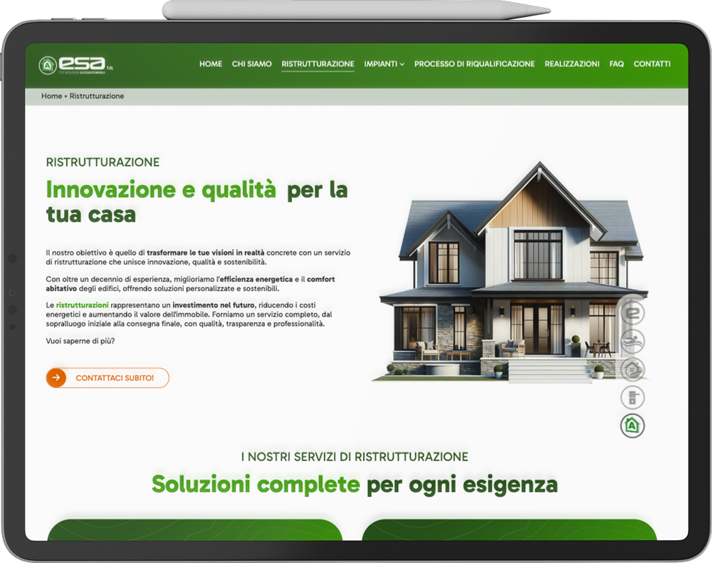 Caso Studio: Esa Italy Riqualificazione Energetica - Due Ele Communication